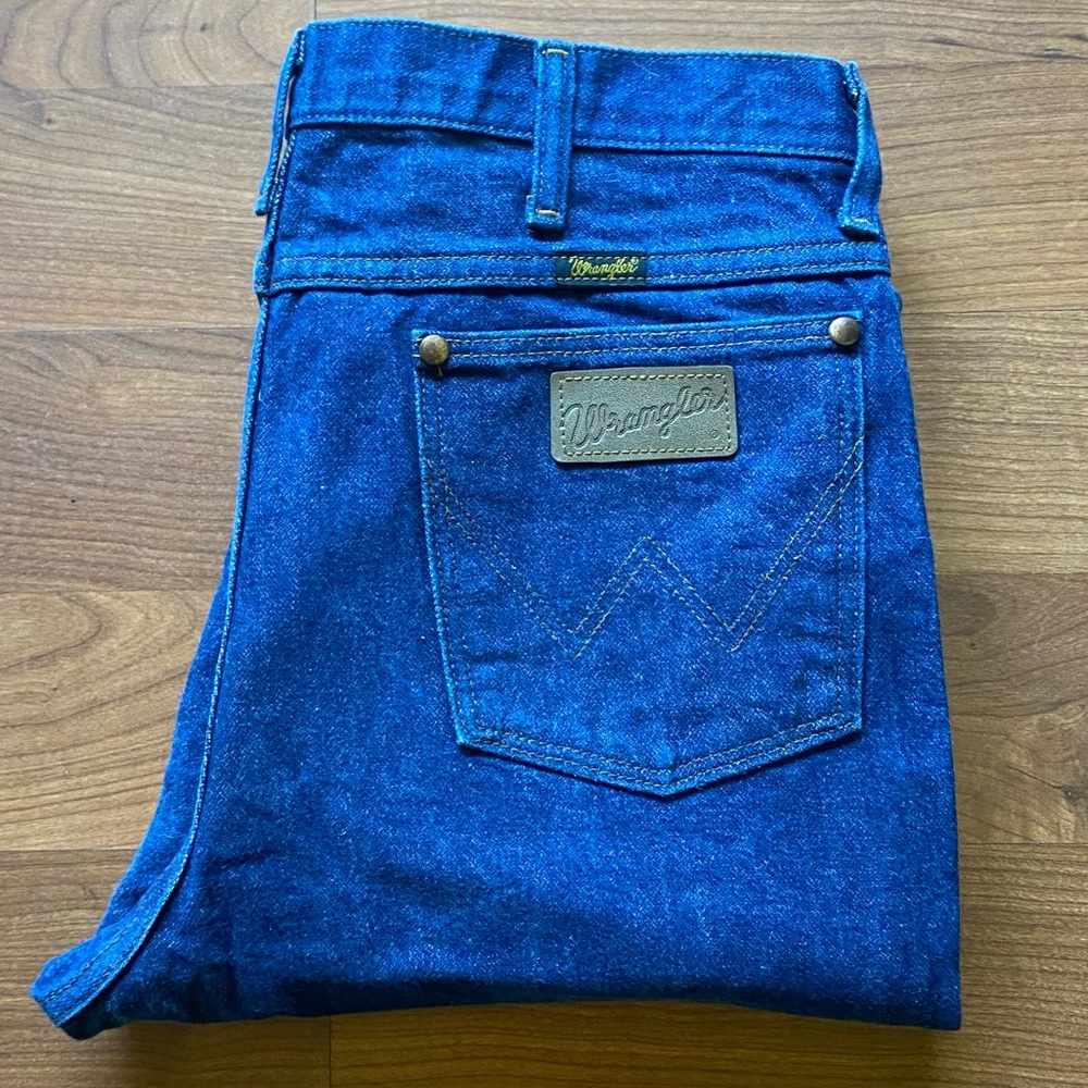 Wrangler blue jeans